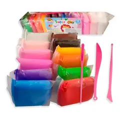 GENERICO - 36 Masas Colores Slime Foamy Plasticina Moldeable Masilla 36 Masas Magicas