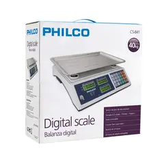 PHILCO - Balanza digital Recargable Hasta 40 kg