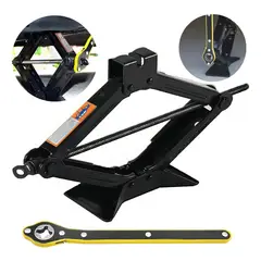 EVERSO - Gata Tijera 3 Toneladas Gata Hidraulica Automoviles + Llave Trinquete Manual