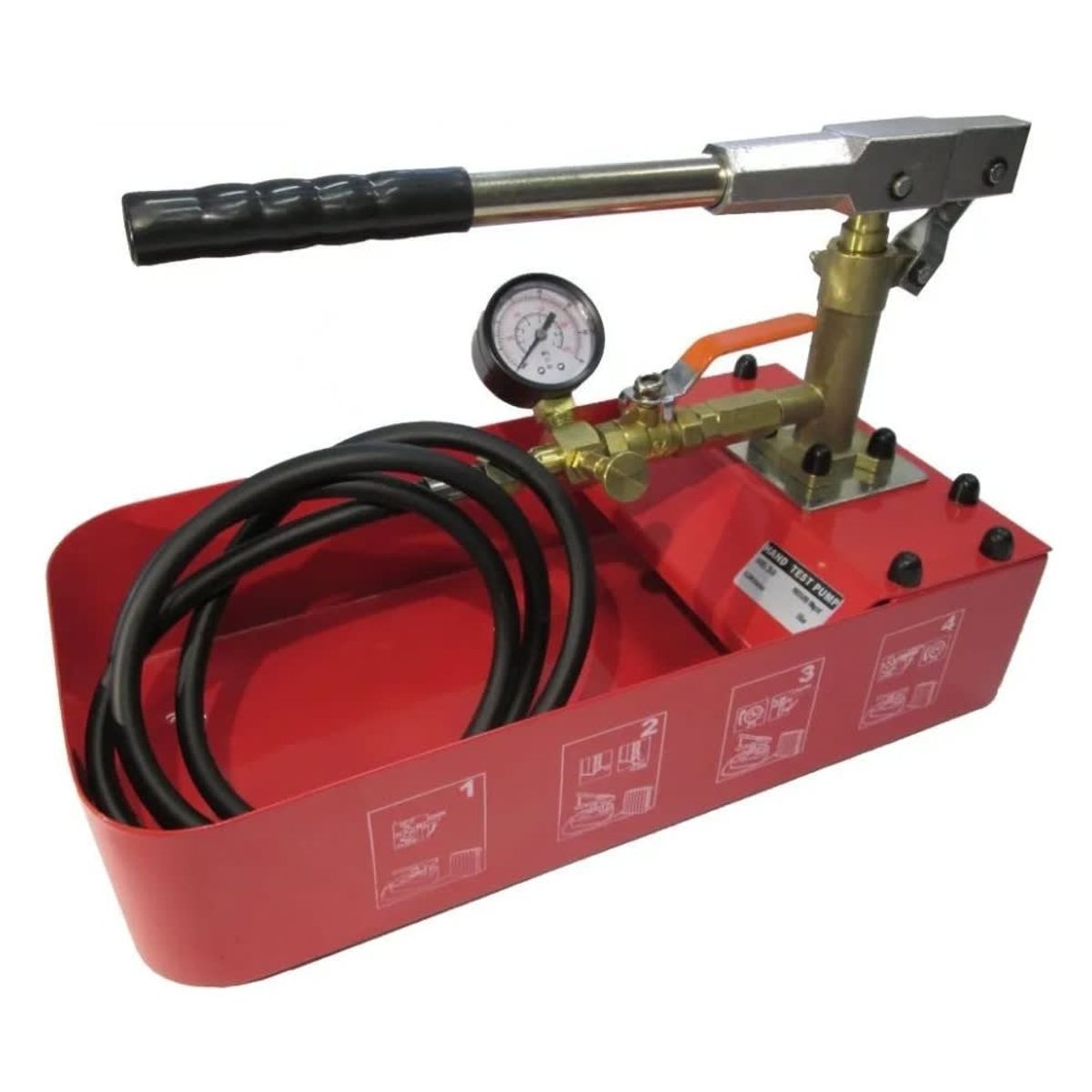 GENERICO - Bomba Manual Prueba De Presion Hidraulica 0-50bar 16 Ml/min (ZD-50)