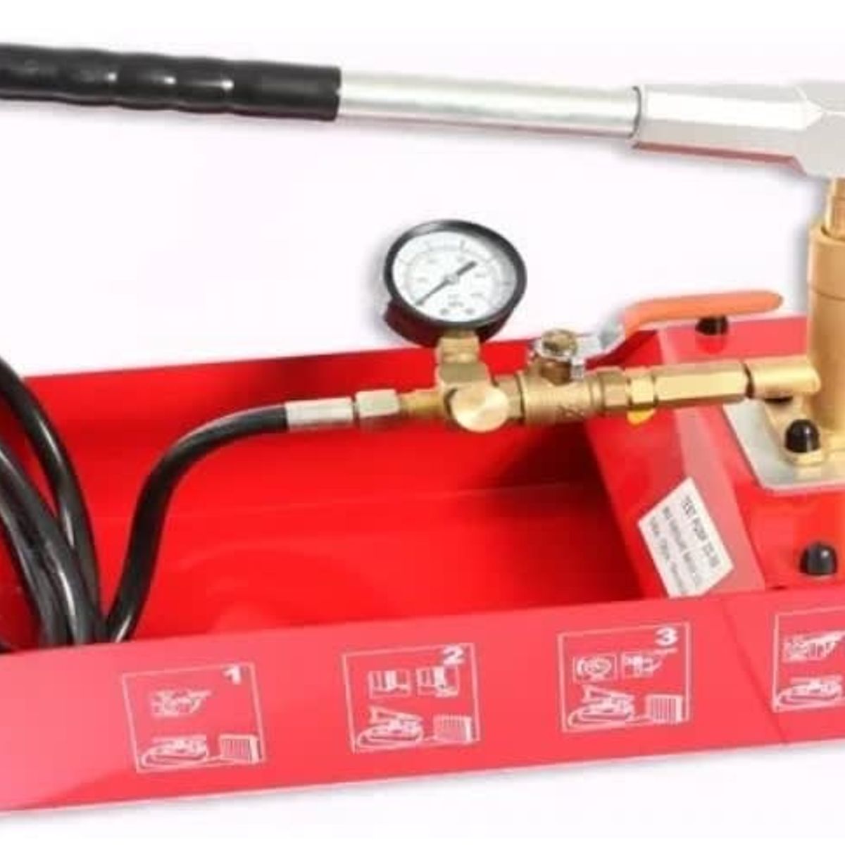 GENERICO - Bomba Manual Prueba De Presion Hidraulica 0-50bar 16 Ml/min (ZD-50)