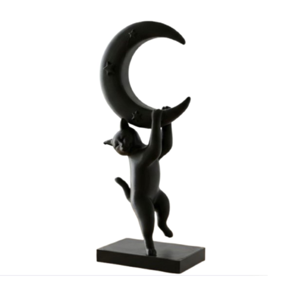 GENERICO - Escultura- Gato Juguetón en la Luna