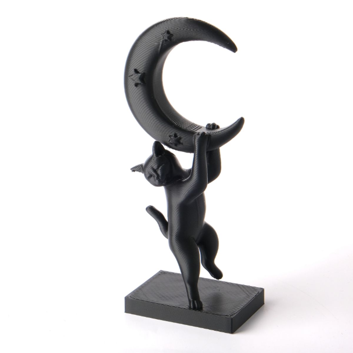 GENERICO - Escultura- Gato Juguetón en la Luna