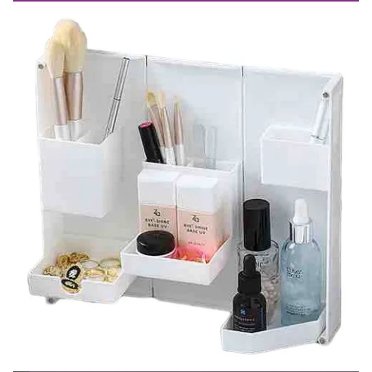 GENERICO - Organizador Plegable Portalápiz Papelería Estuche Maquillaje