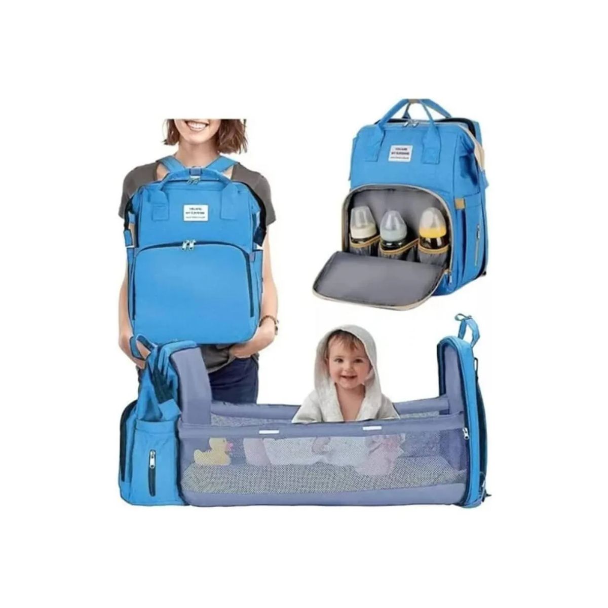 MOVI - Mochila pañalera y mudadora de bebe 3 en 1