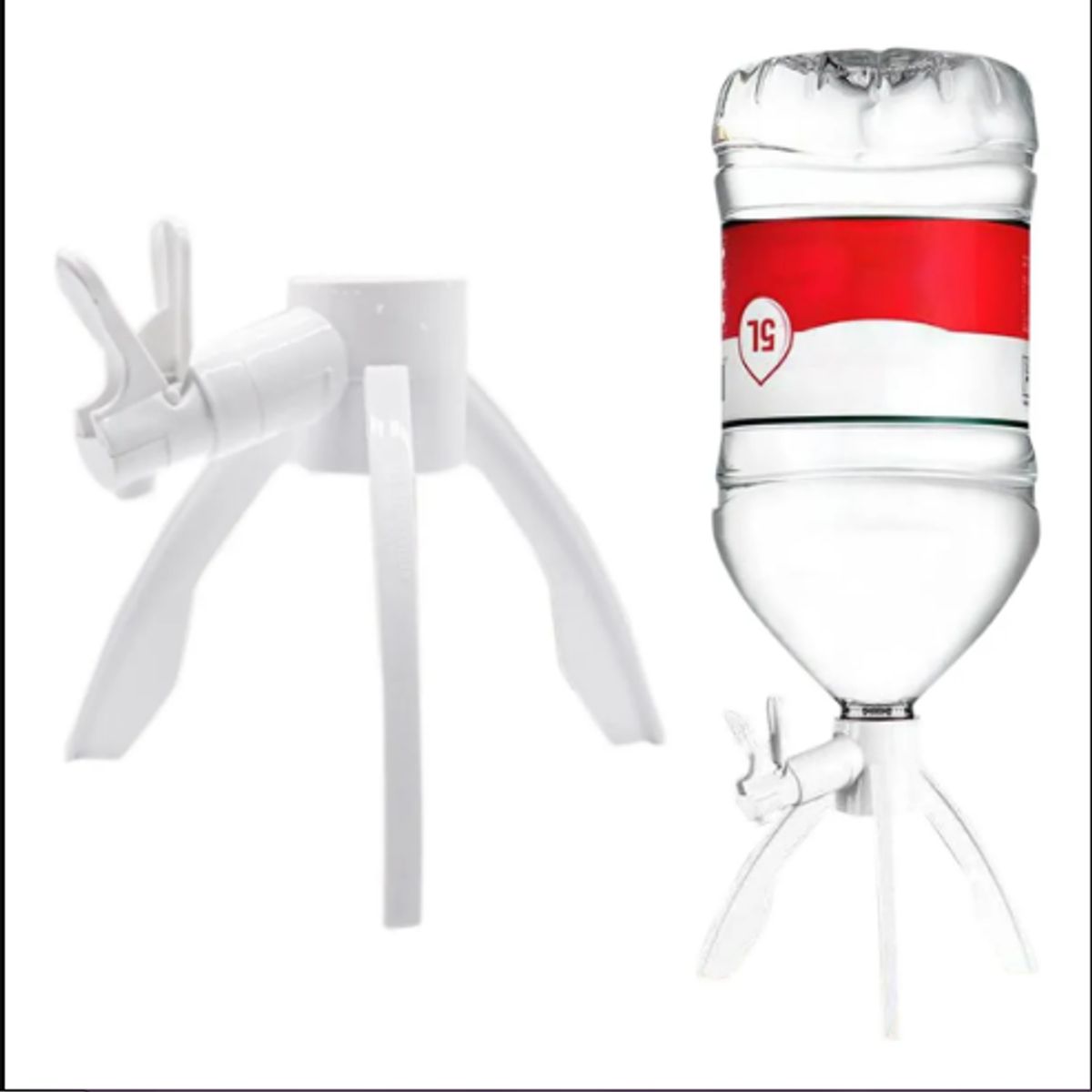 GENERICO - Dispensador De Agua Invertido Soporte Botella 5 Litros Blanco