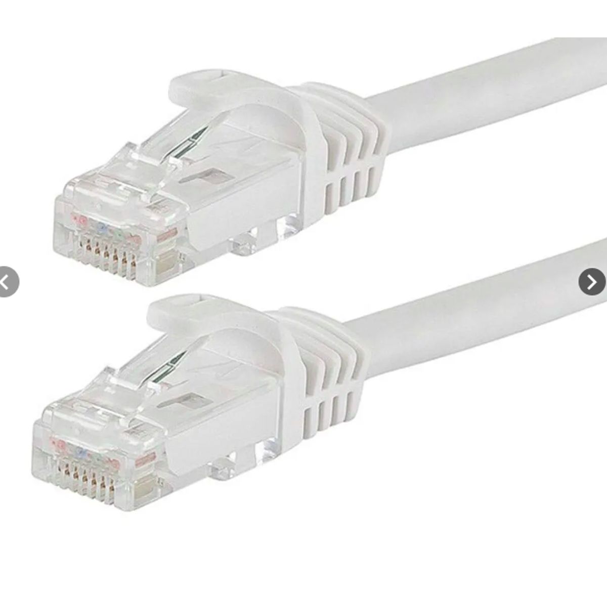 GENERICO - Cable de Red 30 Metros Ethernet Cat 6 Rj45 Lan Blanco