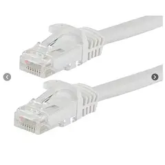 GENERICO - Cable de Red 30 Metros Ethernet Cat 6 Rj45 Lan Blanco
