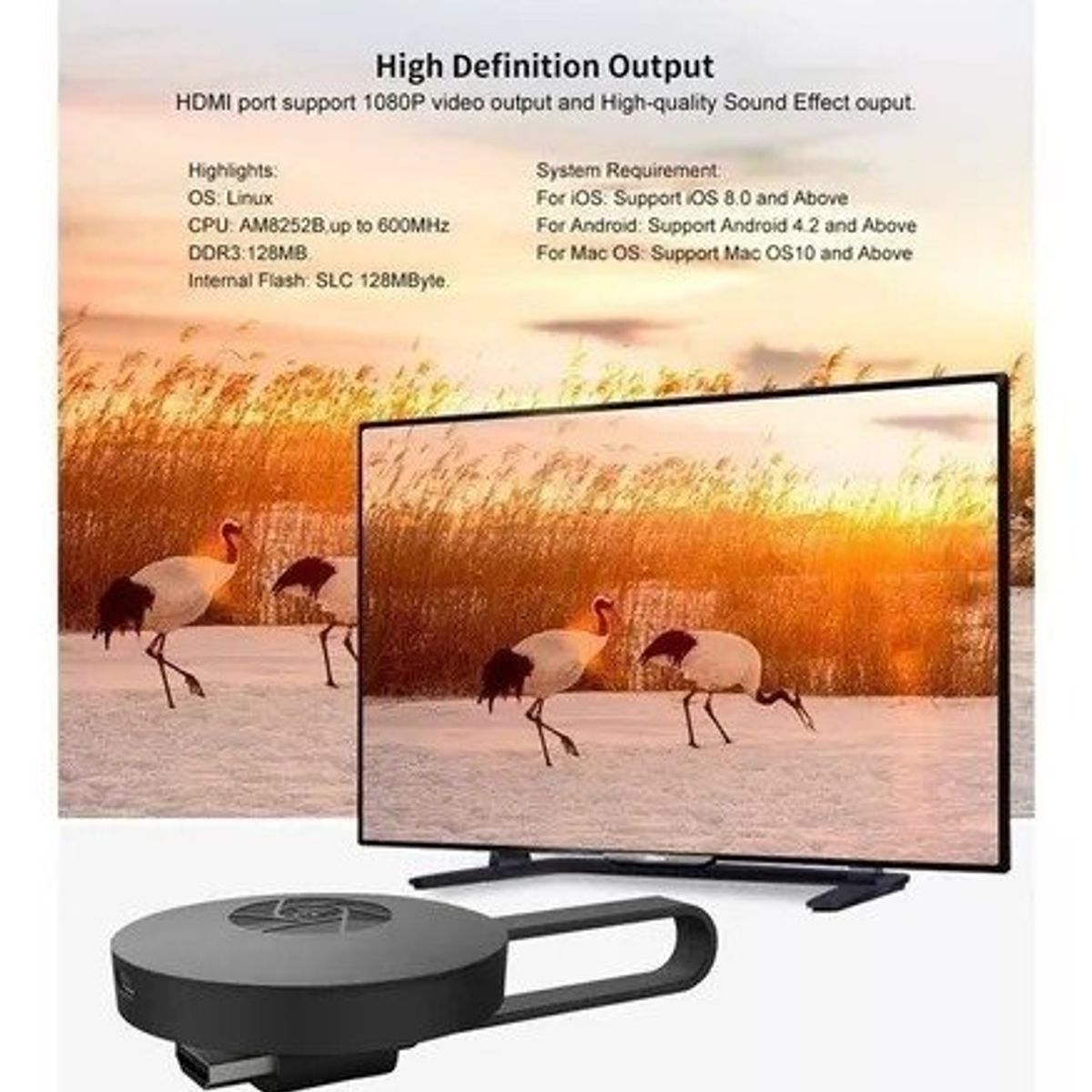 GENERICO - Receptor Wifi Portátil Lazhu Wireless Display Dongle