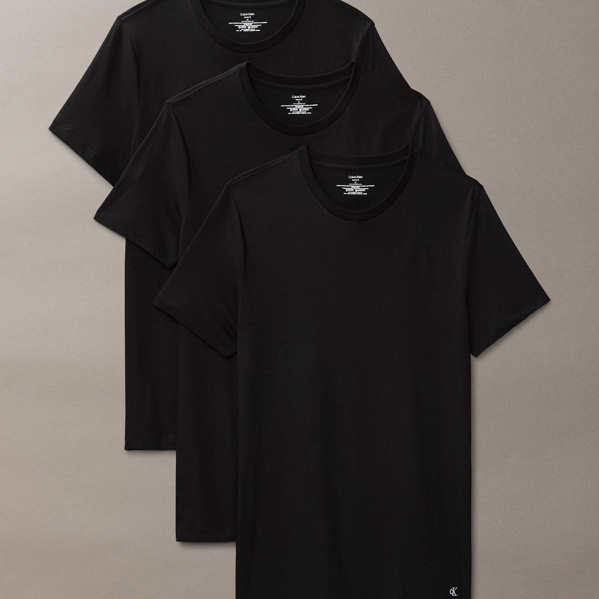 CALVIN KLEIN - Pack de 3 Camisetas Cuello Redondo Cotton Classics Negro Calvin Klein