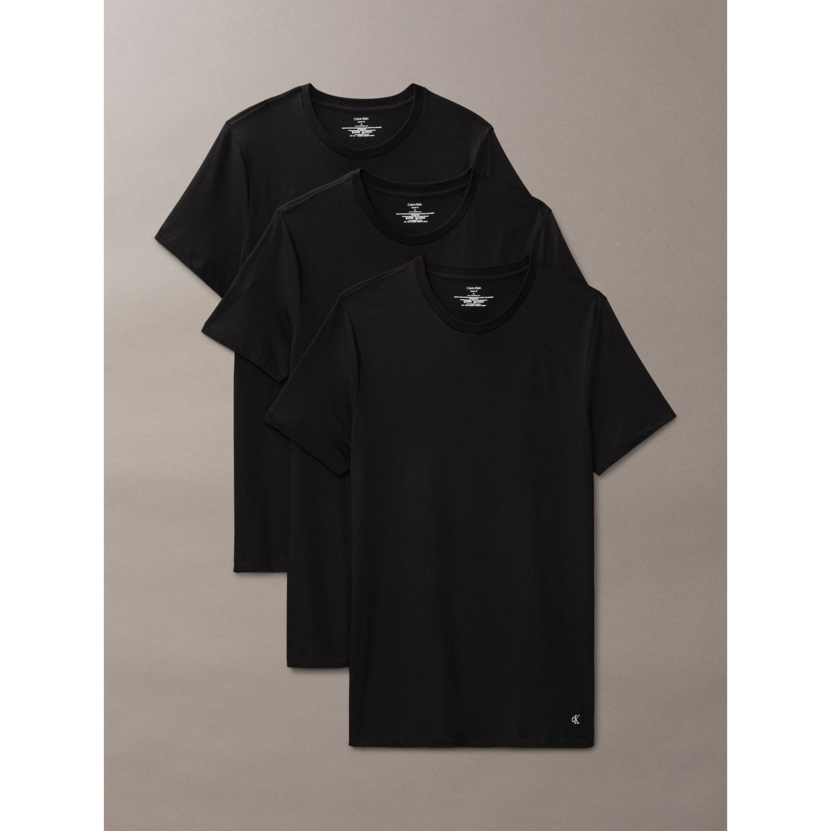 CALVIN KLEIN - Pack de 3 Camisetas Cuello Redondo Cotton Classics Negro Calvin Klein
