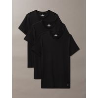 Pack de 3 Camisetas Cuello Redondo Cotton Classics Negro