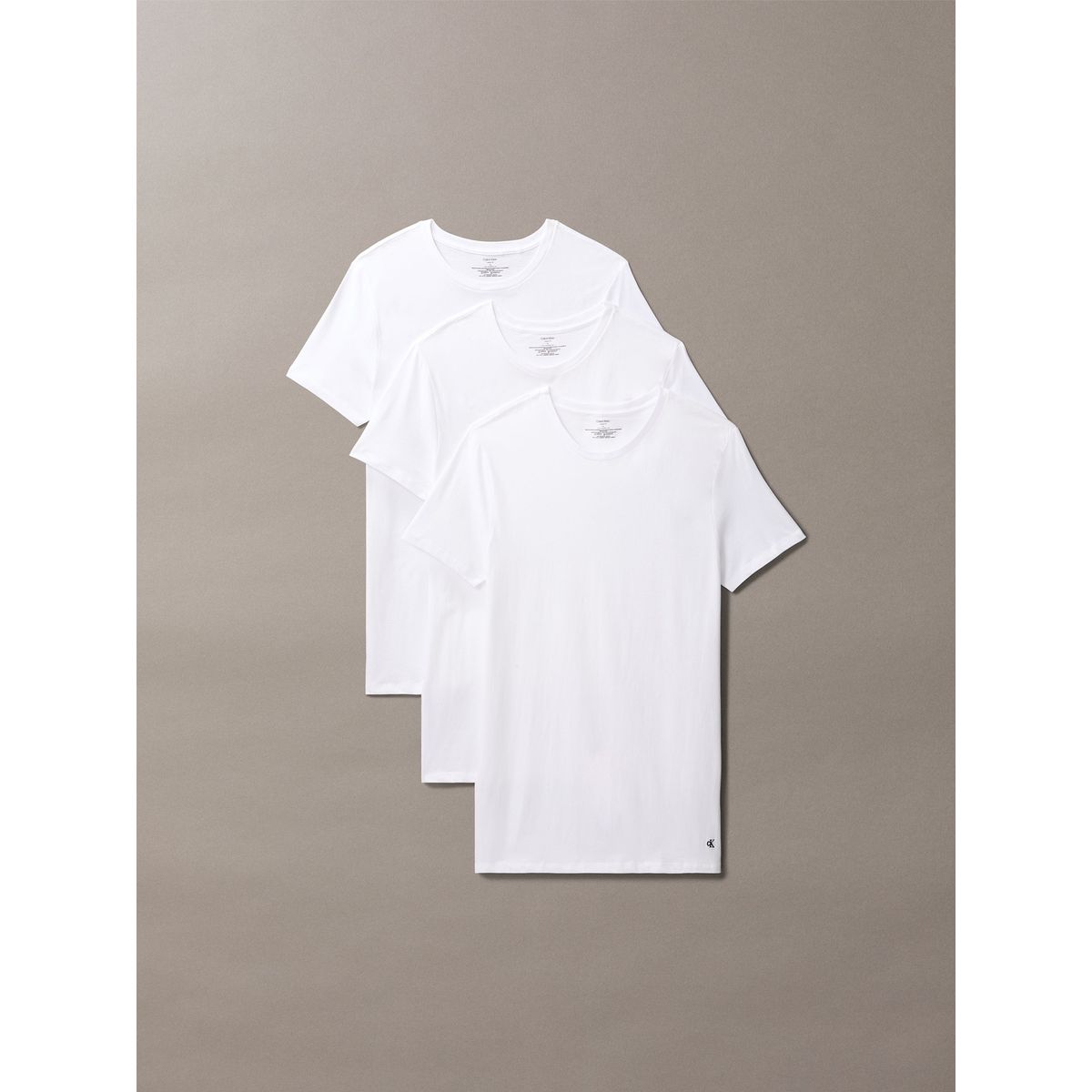 CALVIN KLEIN - Pack de 3 Camisetas Cuello Redondo Cotton Classics Blanco Calvin Klein