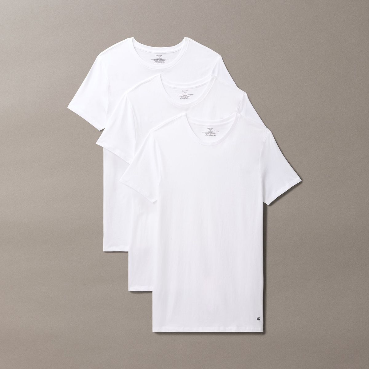 CALVIN KLEIN - Pack de 3 Camisetas Cuello Redondo Cotton Classics Blanco Calvin Klein