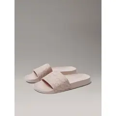 CALVIN KLEIN - Sandalias con Estampado de Monograma Rosado