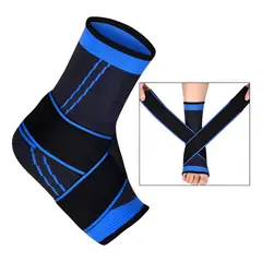 GENERICO - Tobillera Venda Elastica Ortopedica Compresión Dolor Tobillo Color Azul