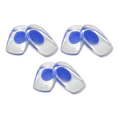 GENERICO - 3 Par Taloneras De Silicona Espolón Taloneras Ortopédicas Rojoazul M