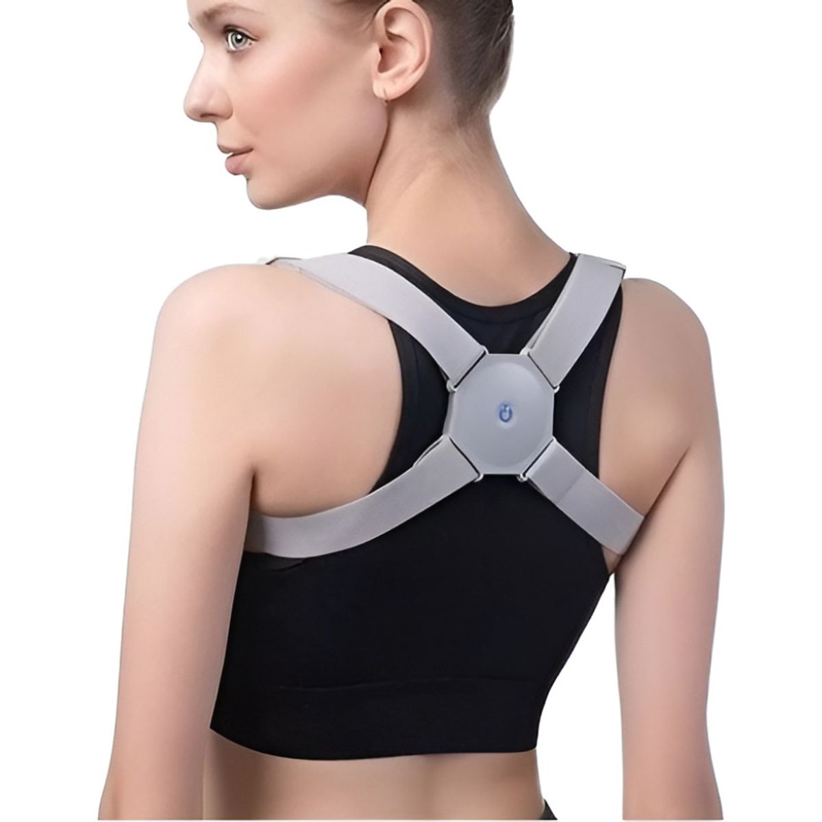 GENERICO - Corrector De Postura Espalda Sensor Inteligente Hombre Mujer Color Gris Talla Unica