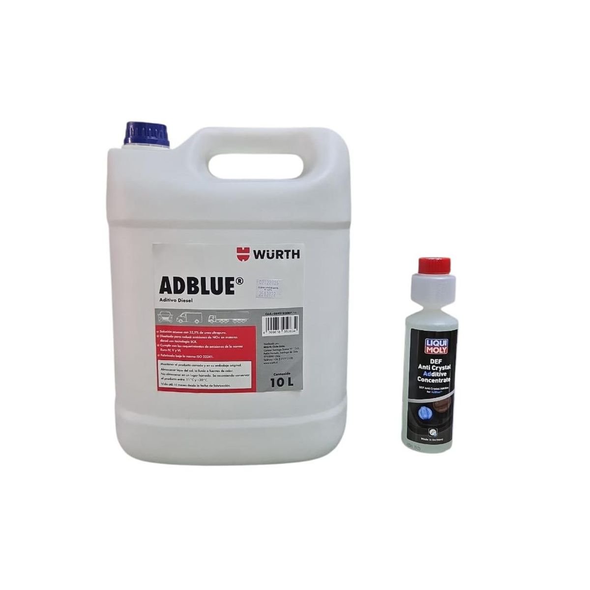 LIQUI MOLY - Pack Aditivo Adblue Wurth + Anticristalizante Liqui Moly