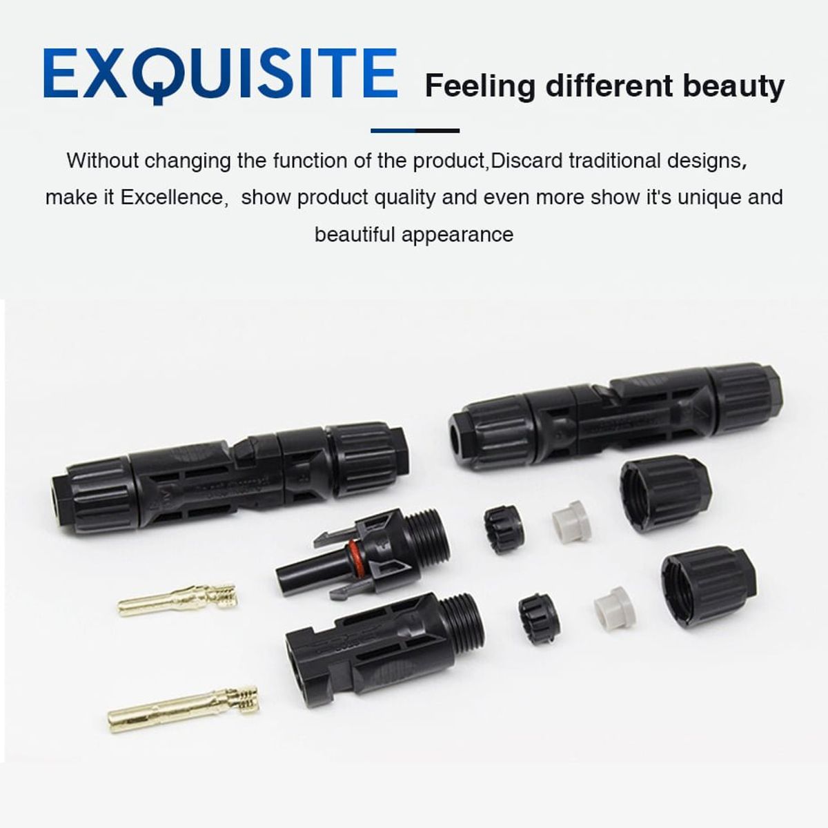 GENERICO - Conectores MC4 M/H EASUN, 1000 V Para sistemas solares