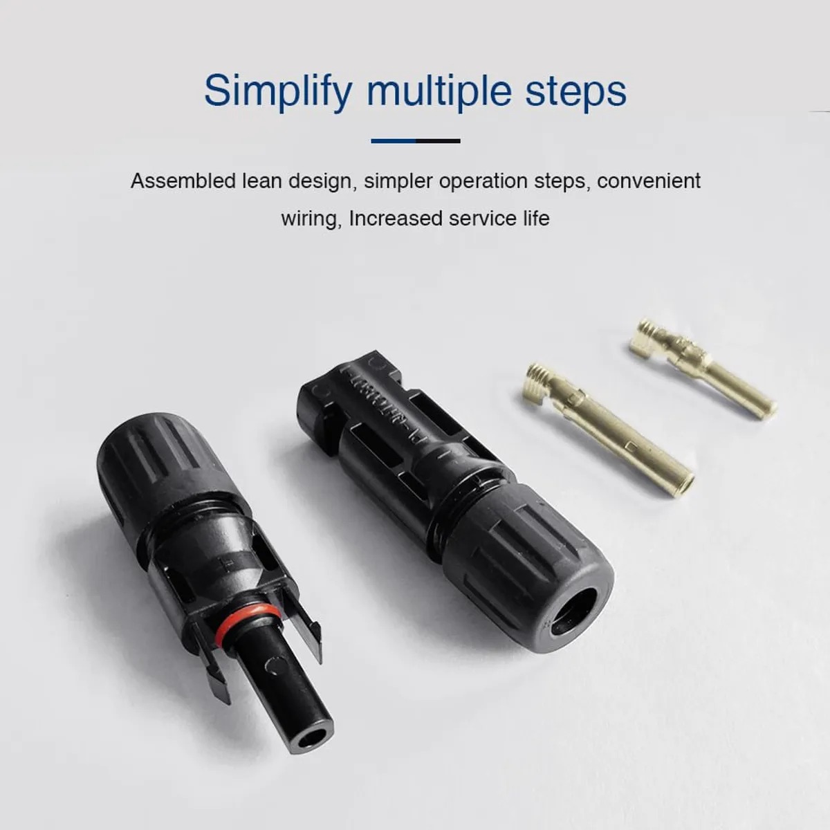 GENERICO - Conectores MC4 M/H EASUN, 1000 V Para sistemas solares