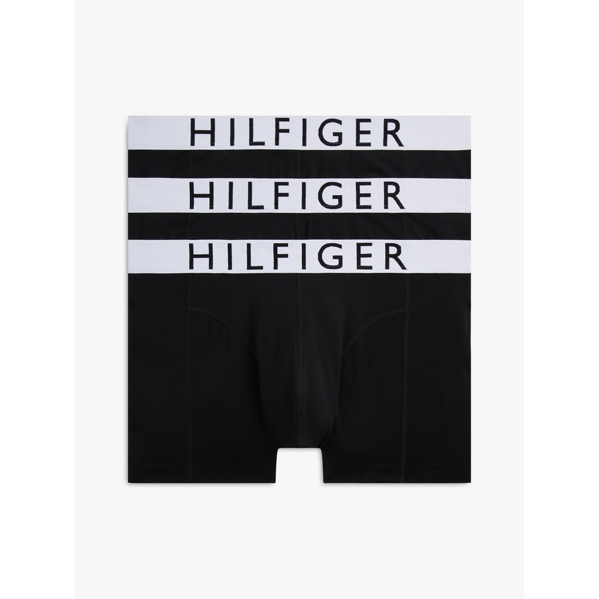 TOMMY HILFIGER - Pack De 3 Calzoncillos Trunk De Microfibra Negro Tommy Hilfiger