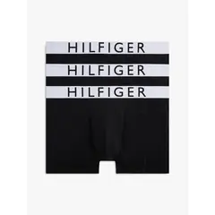 TOMMY HILFIGER - Pack De 3 Calzoncillos Trunk De Microfibra Negro