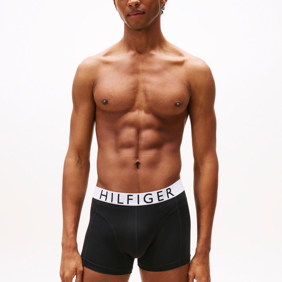 TOMMY HILFIGER - Pack De 3 Calzoncillos Trunk De Microfibra Negro Tommy Hilfiger