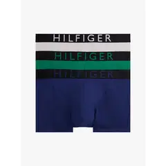 TOMMY HILFIGER - Pack De 3 Calzoncillos Trunk Con Logo Multicolor