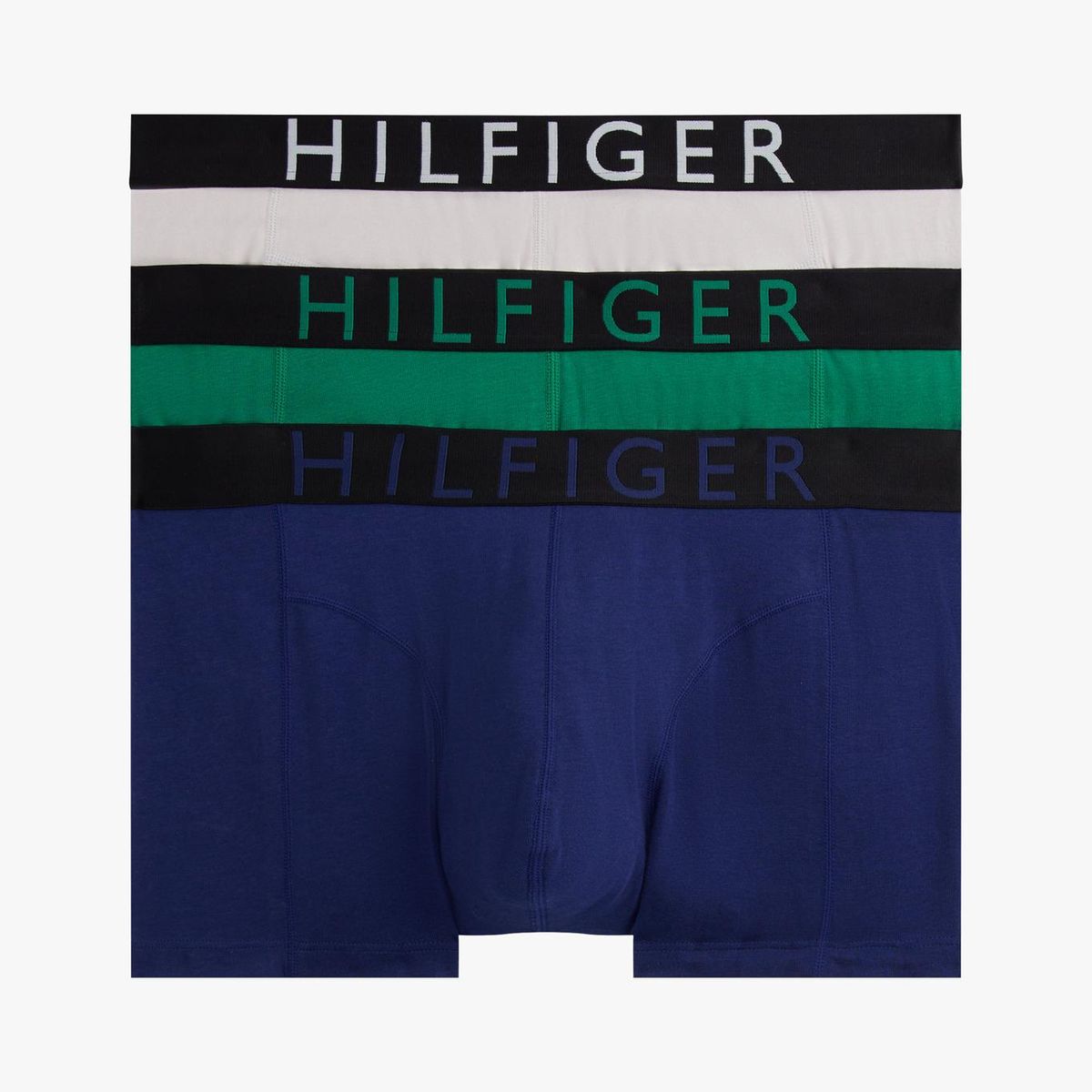 TOMMY HILFIGER - Pack De 3 Calzoncillos Trunk Con Logo Multicolor Tommy Hilfiger