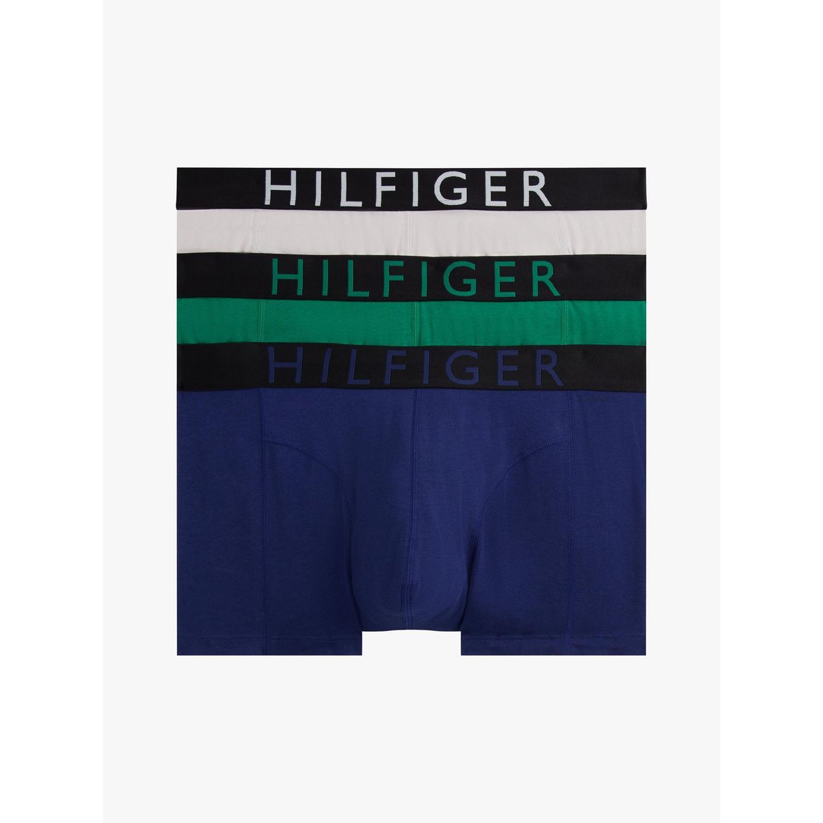 TOMMY HILFIGER - Pack De 3 Calzoncillos Trunk Con Logo Multicolor Tommy Hilfiger