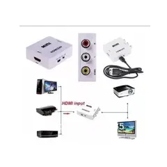 GENERICO - Adaptador Conversor Hdmi A Av Rca Video Analogico