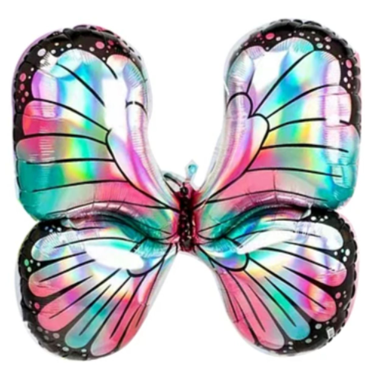GENERICO - Globo metálico mariposa de colores 80x76cm
