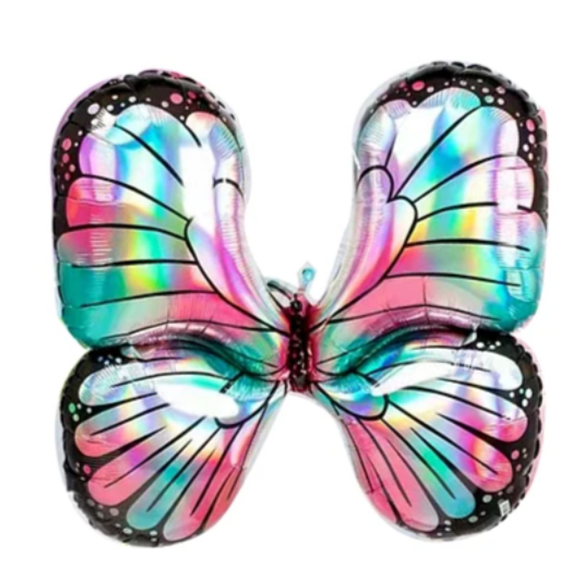 GENERICO - Globo metálico mariposa de colores 80x76cm