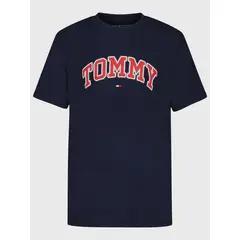 TOMMY HILFIGER - Polera De Niño Con Logo Gráfico Azul