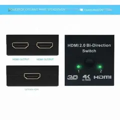 GENERICO - Interruptor bidireccional HDMI 2,0 4K 60HZ, divisor HDMI 1x2 2x1