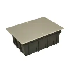 GENERICO - Caja distribución multiuso 5cc con tapa 18x13cm, espacio para cables y uniones.