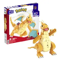 MEGA CONSTRUX - Set de Construcción MEGA Pokémon Dragonite con Movimiento 388 Piezas - Aleteo de Alas Mecánico Coleccionable