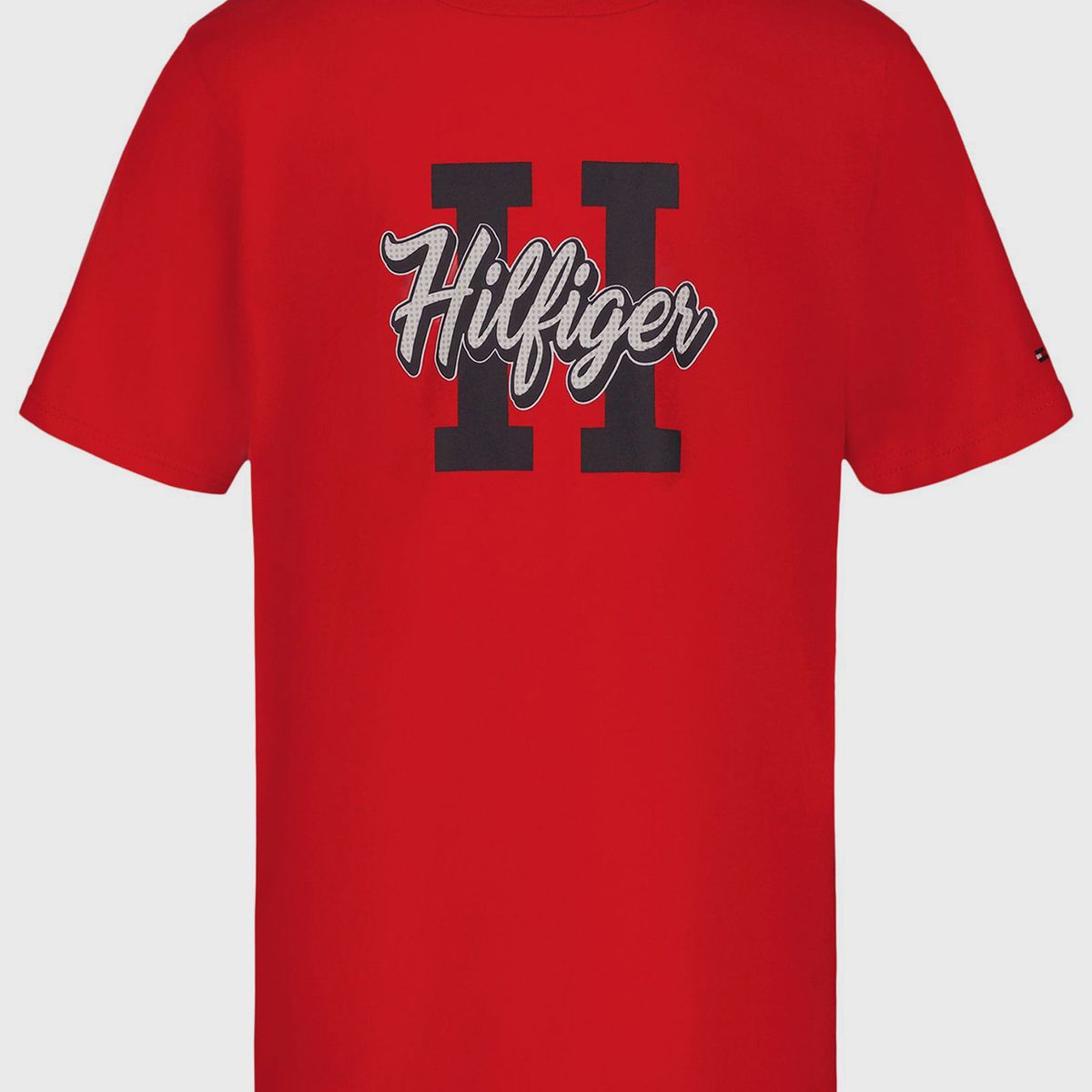 TOMMY HILFIGER - Polera De Niño Con Logo Gráfico Rojo Tommy Hilfiger