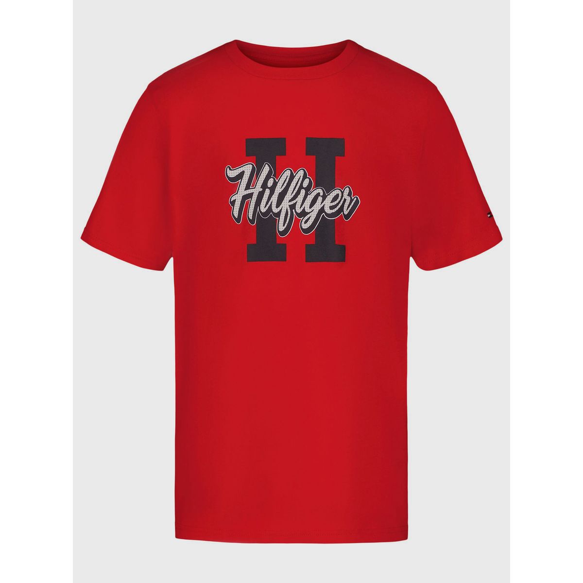 TOMMY HILFIGER - Polera De Niño Con Logo Gráfico Rojo Tommy Hilfiger