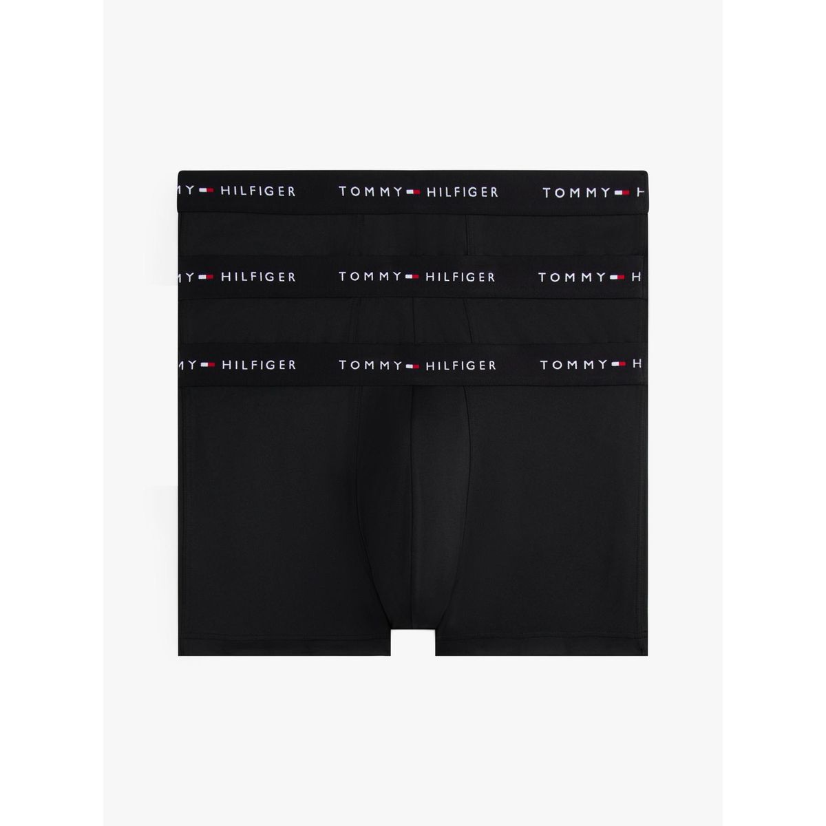 TOMMY HILFIGER - Pack De 3 Calzoncillos Trunk Signature Negro Tommy Hilfiger