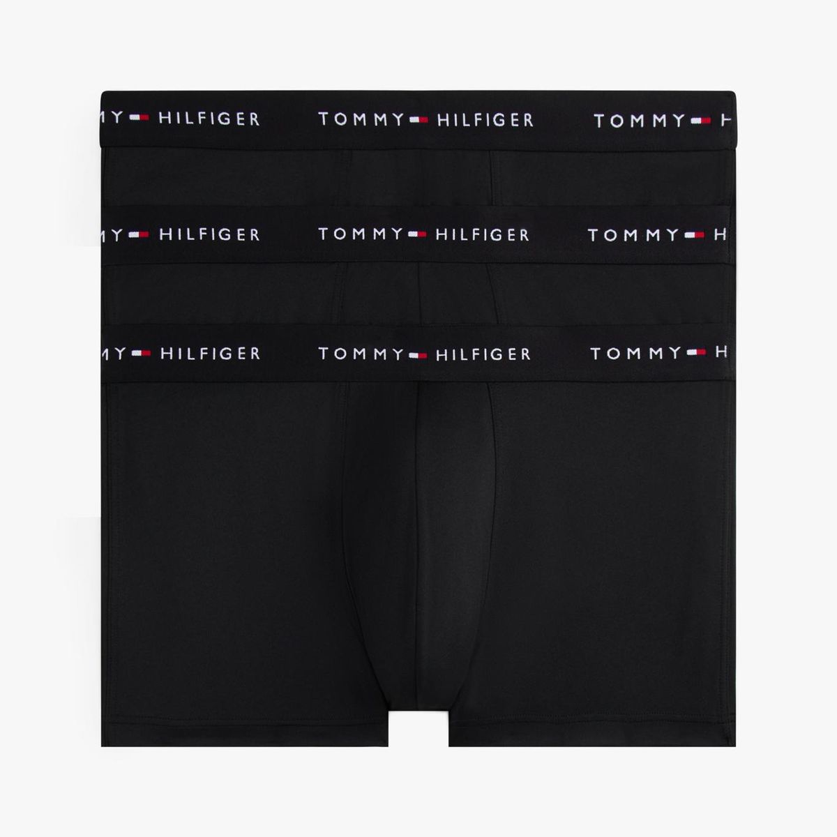 TOMMY HILFIGER - Pack De 3 Calzoncillos Trunk Signature Negro Tommy Hilfiger