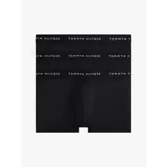 TOMMY HILFIGER - Pack De 3 Calzoncillos Trunk Signature Negro