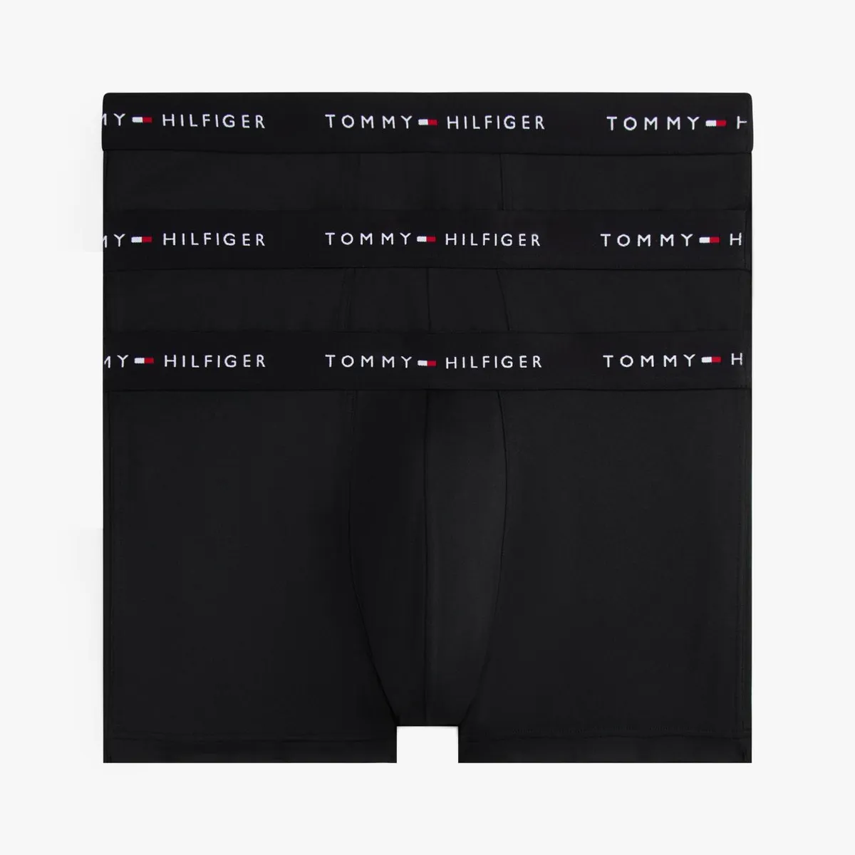 TOMMY HILFIGER - Pack De 3 Calzoncillos Trunk Signature Negro Tommy Hilfiger