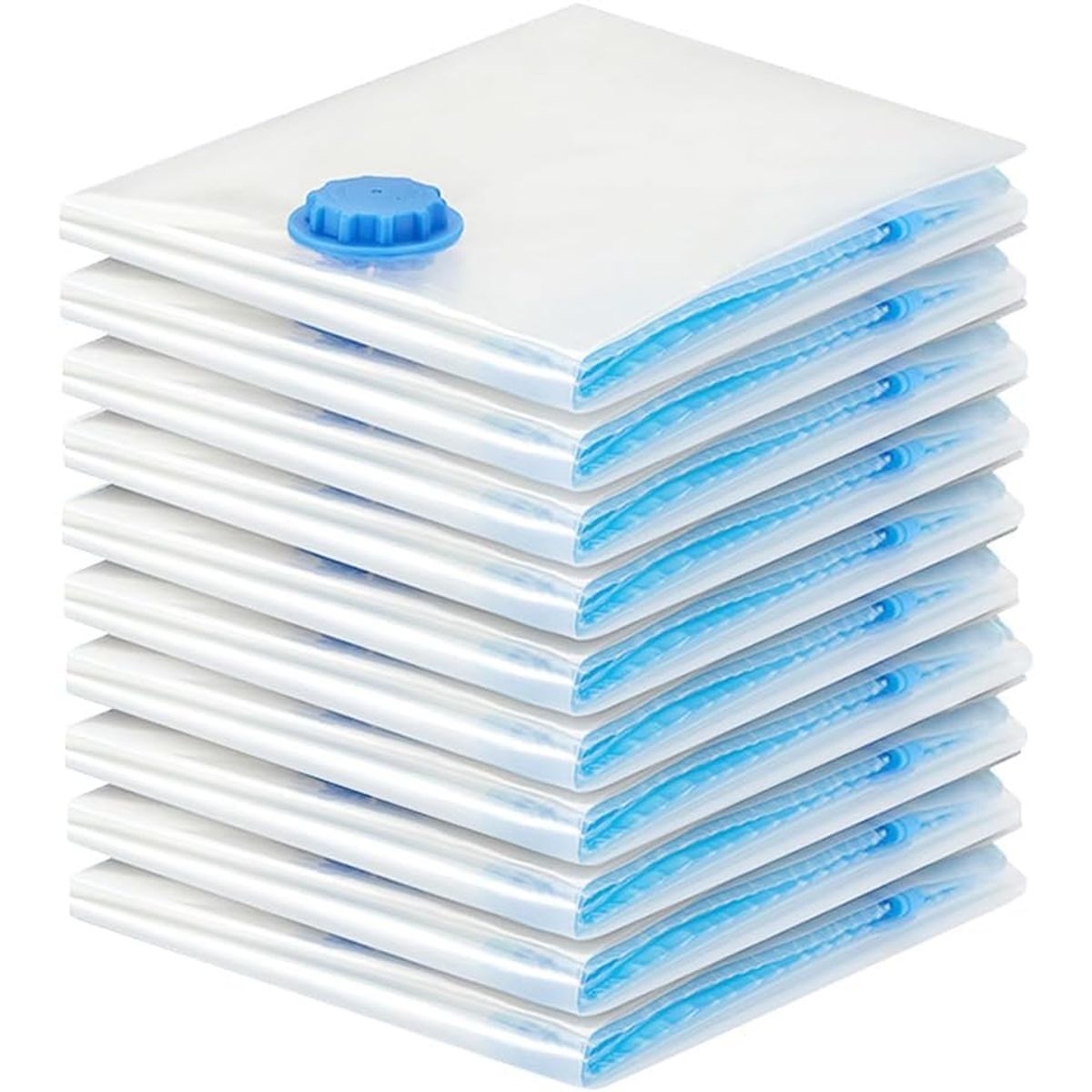 KUANGYE - Pack X10 Bolsas Almacenamiento Al Vacío 50x40cm Para Ropa Y Edredón