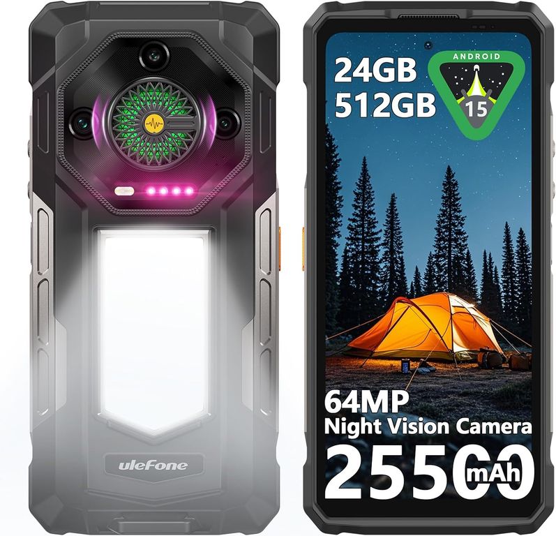 ARMOR 33 Celular 24GB+512GB 25500mAh Android15 Smartphone