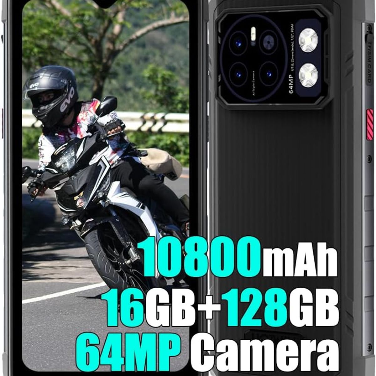 OUKITEL - Hotwav Cyber 13 Celular 16GB+128GB 10800mAh Smartphone