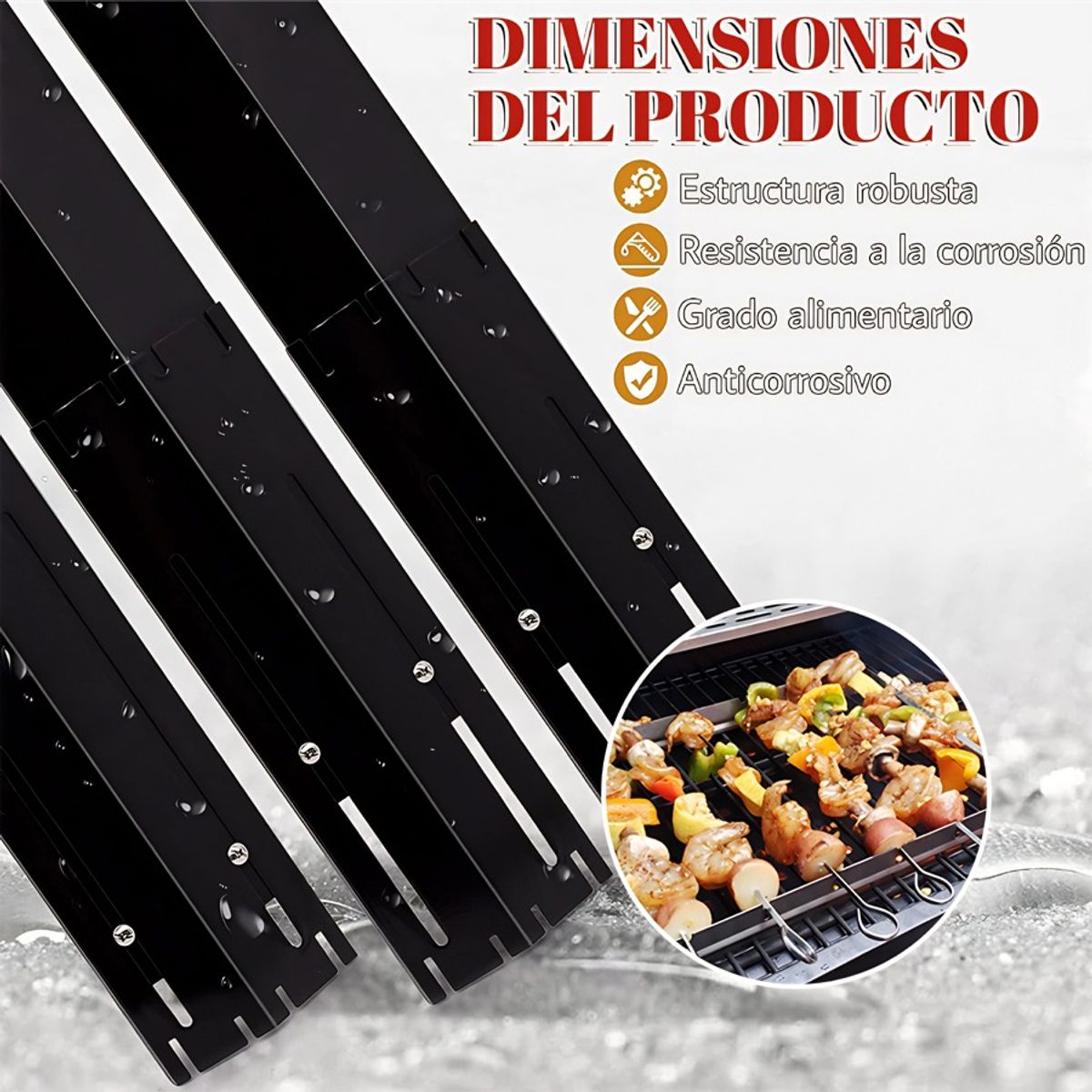 GENERICO - Placa De Calor Gas Horno Ajustable Reemplazable Componente