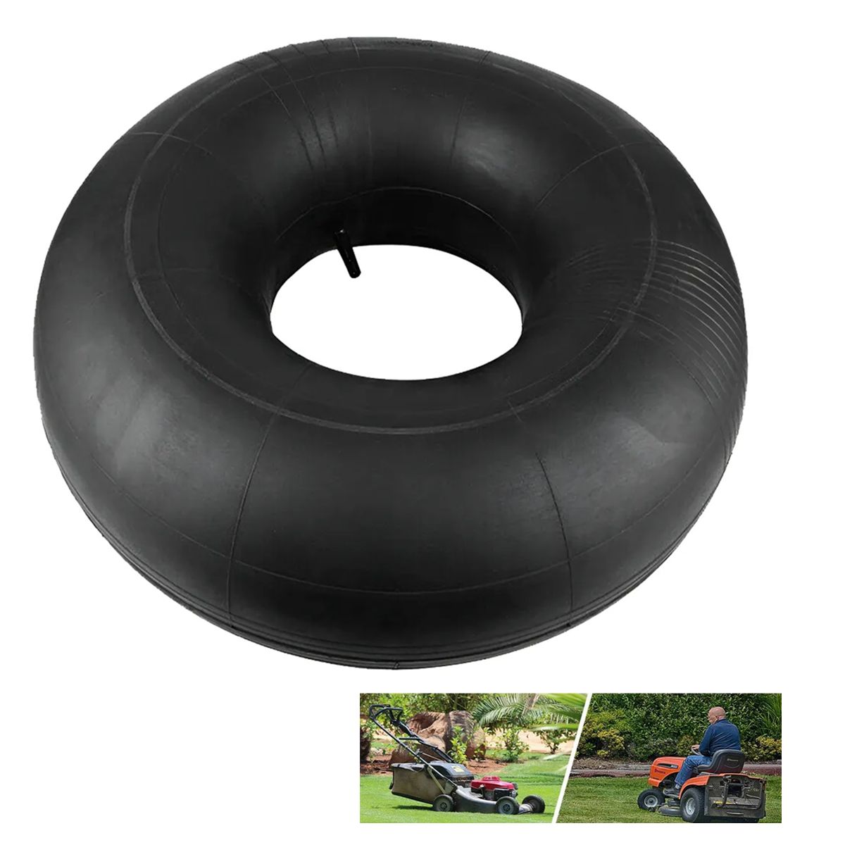 GENERICO - Para Neumatico Camaras Tractor De Pasto 15x6.00-6cortacésped Presta Negro