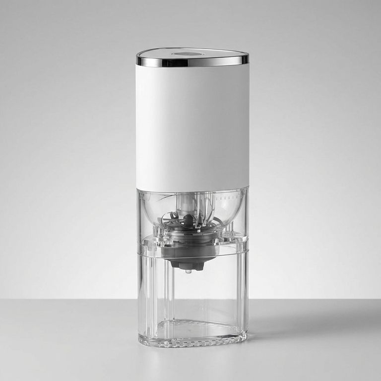 Molinillo de Café Automático Inalámbrico, Diseño Separable, 25g, Blanco